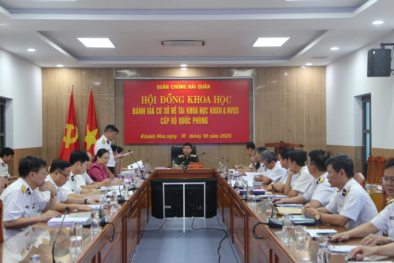 Đánh giá đề tài khoa học xã hội và nhân văn quân sự cấp Bộ Quốc phòng