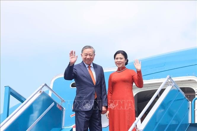Tổng Bí thư Tô Lâm và phu nhân lên đường thăm chính thức Phần Lan
