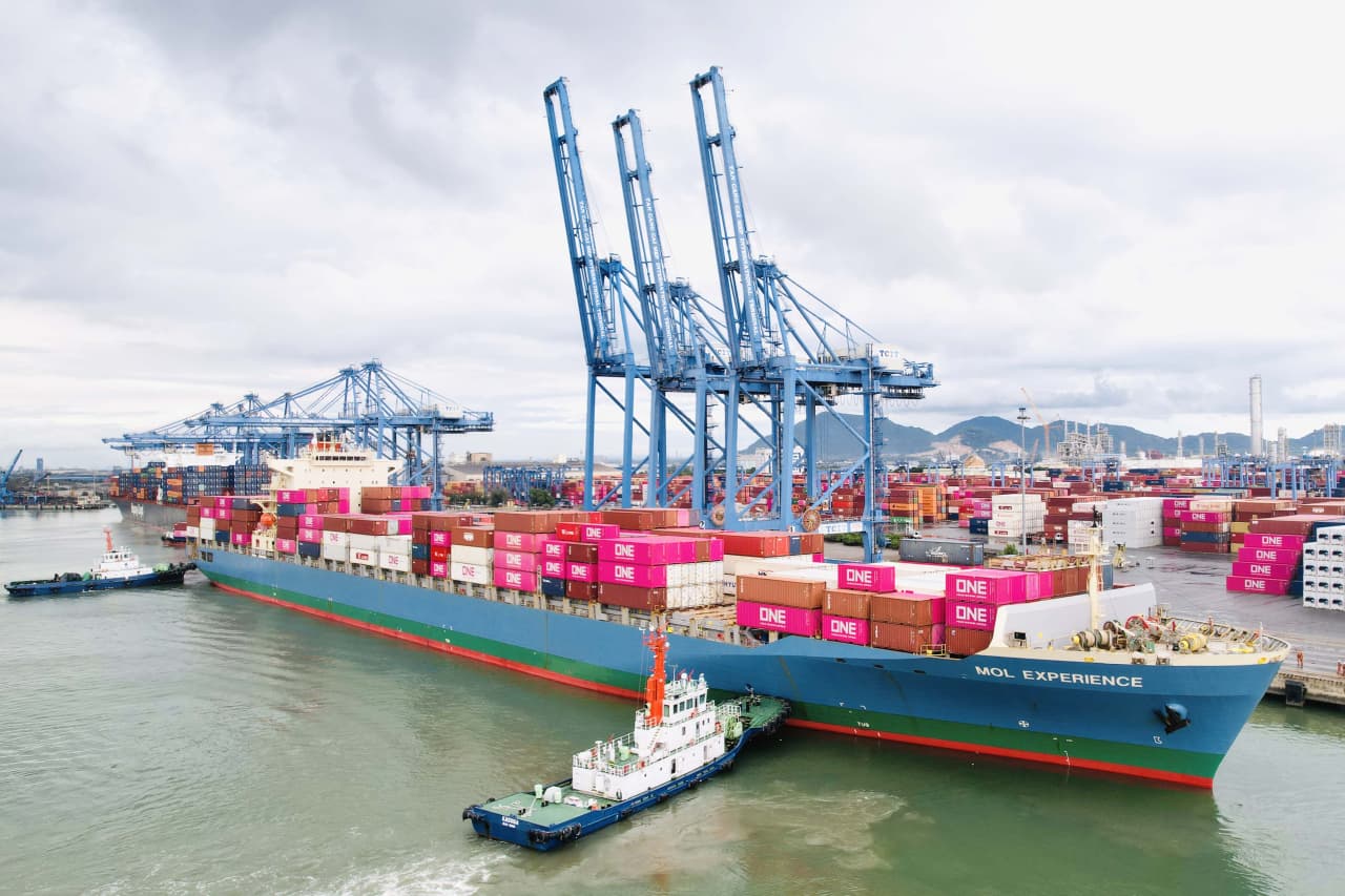 Cảng Quốc tế Tân cảng Cái Mép đón chuyến tàu đầu tiên kết nối trực tiếp Nam Mỹ