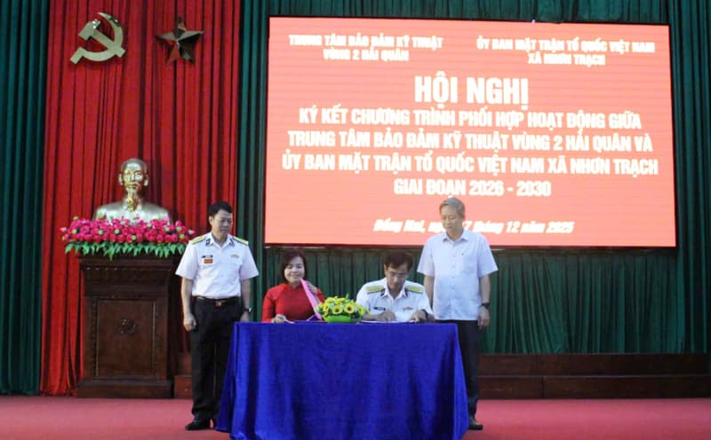 Trung tâm Bảo đảm kỹ thuật,Vùng 2 ký kết chương trình phối hợp hoạt động giai đoạn 2026-2030