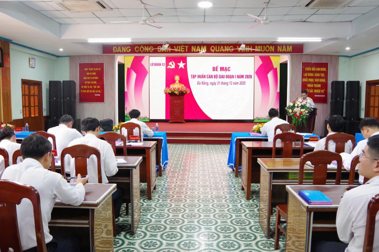 Lữ đoàn 83 bế mạc tập huấn cán bộ giai đoạn 1