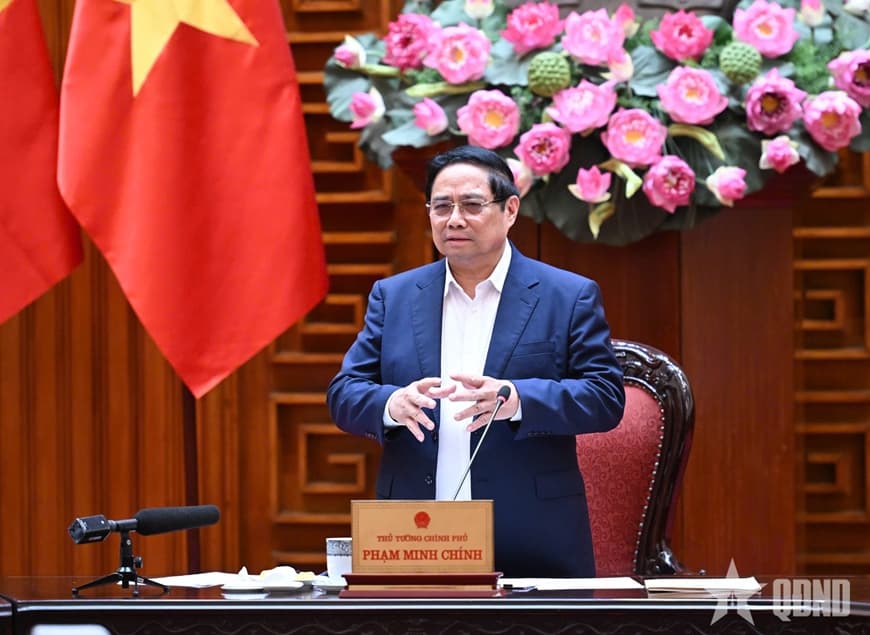 Thủ tướng Phạm Minh Chính làm việc với Bộ Quốc phòng về phát triển công nghiệp quốc phòng