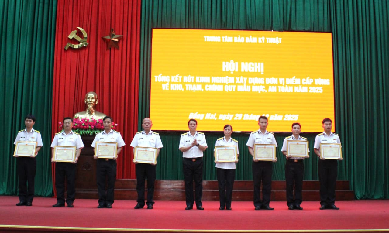 Rút kinh nghiệm xây dựng điểm về “Kho, trạm chính quy mẫu mực, an toàn”