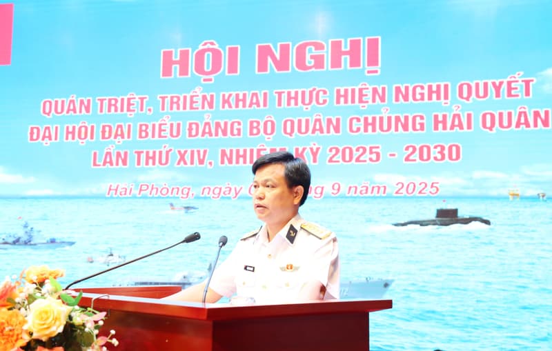 Cục Hậu cần-Kỹ thuật Hải quân quán triệt Nghị quyết Đại hội Đảng bộ Quân chủng Hải quân lần thứ XIV