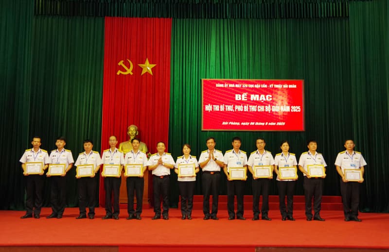Nhà máy X28: 21 thí sinh hoàn thành tốt nội dung thi bí thư chi bộ giỏi