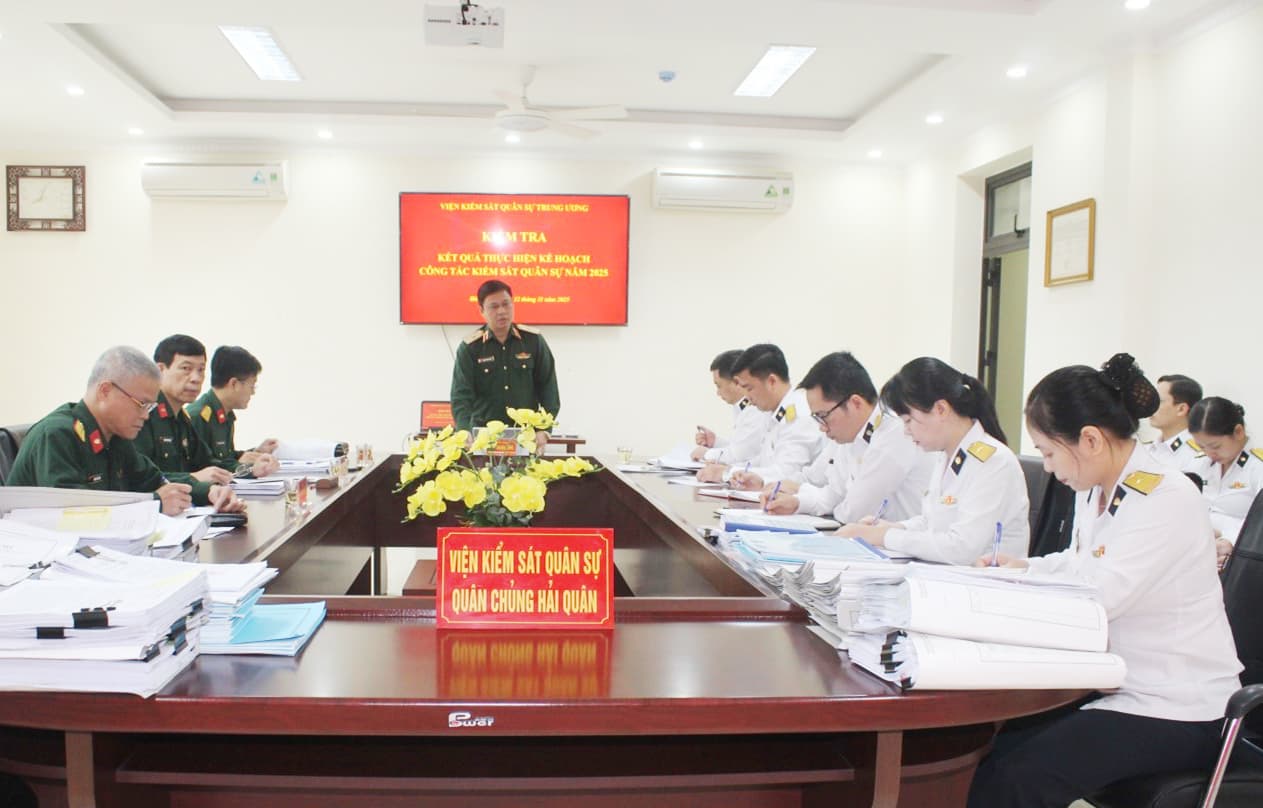 Viện Kiểm sát quân sự Quân chủng Hải quân hoàn thành tốt nhiệm vụ năm 2025