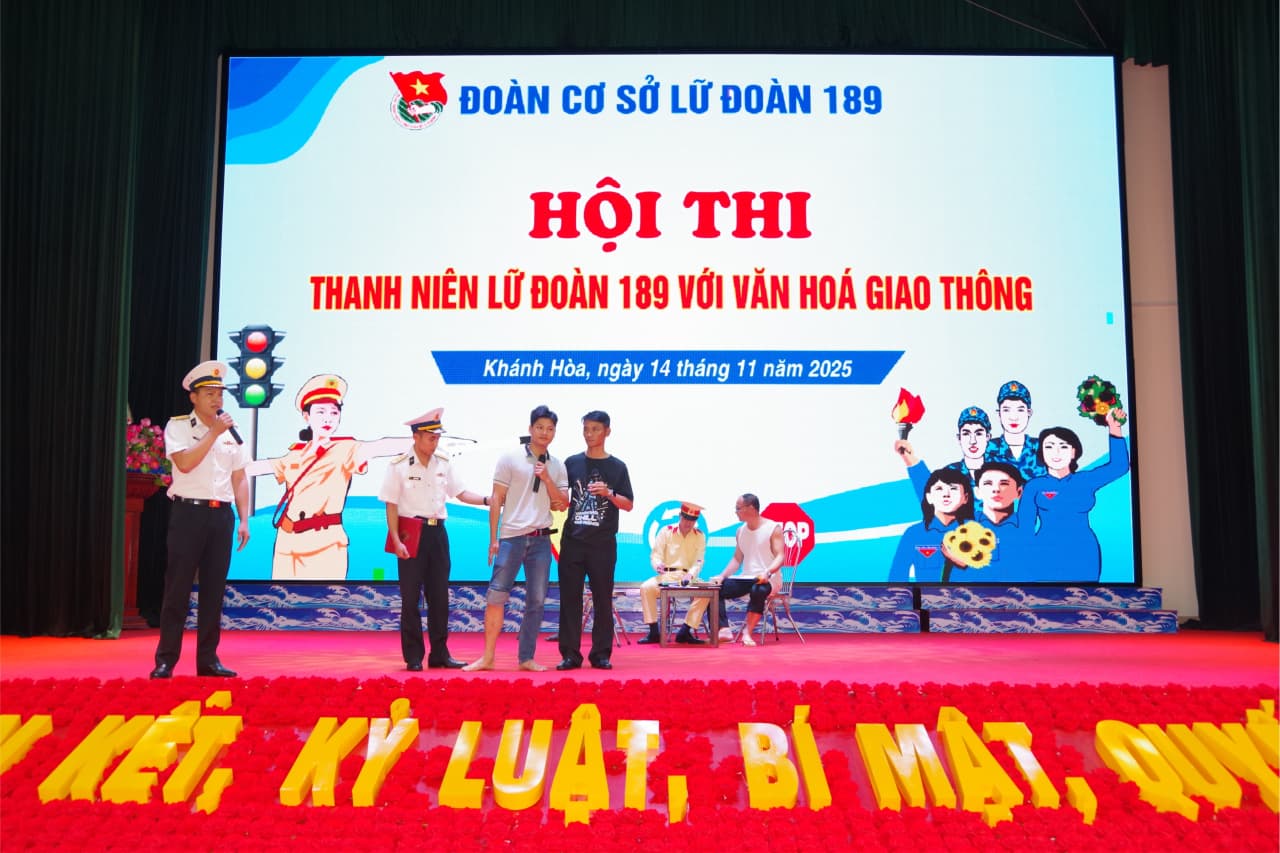 Hội thi: Thanh niên Lữ đoàn 189 với văn hóa giao thông