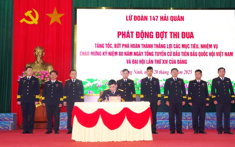 Lữ đoàn 147 phát động đợt thi đua tăng tốc, bứt phá