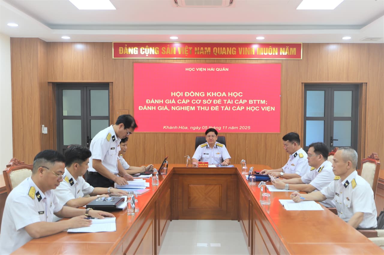 Học viện Hải quân tổ chức đánh giá các đề tài