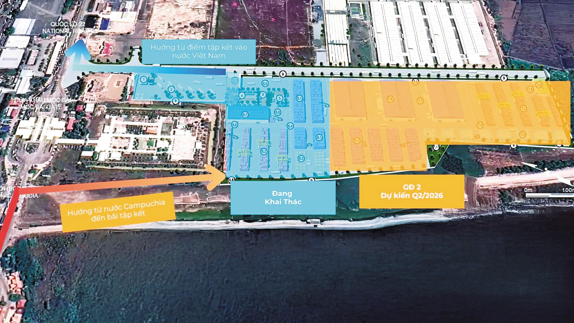 Cảng cạn Tân cảng Mộc Bài: Giải pháp logistics cho hàng hóa biên giới