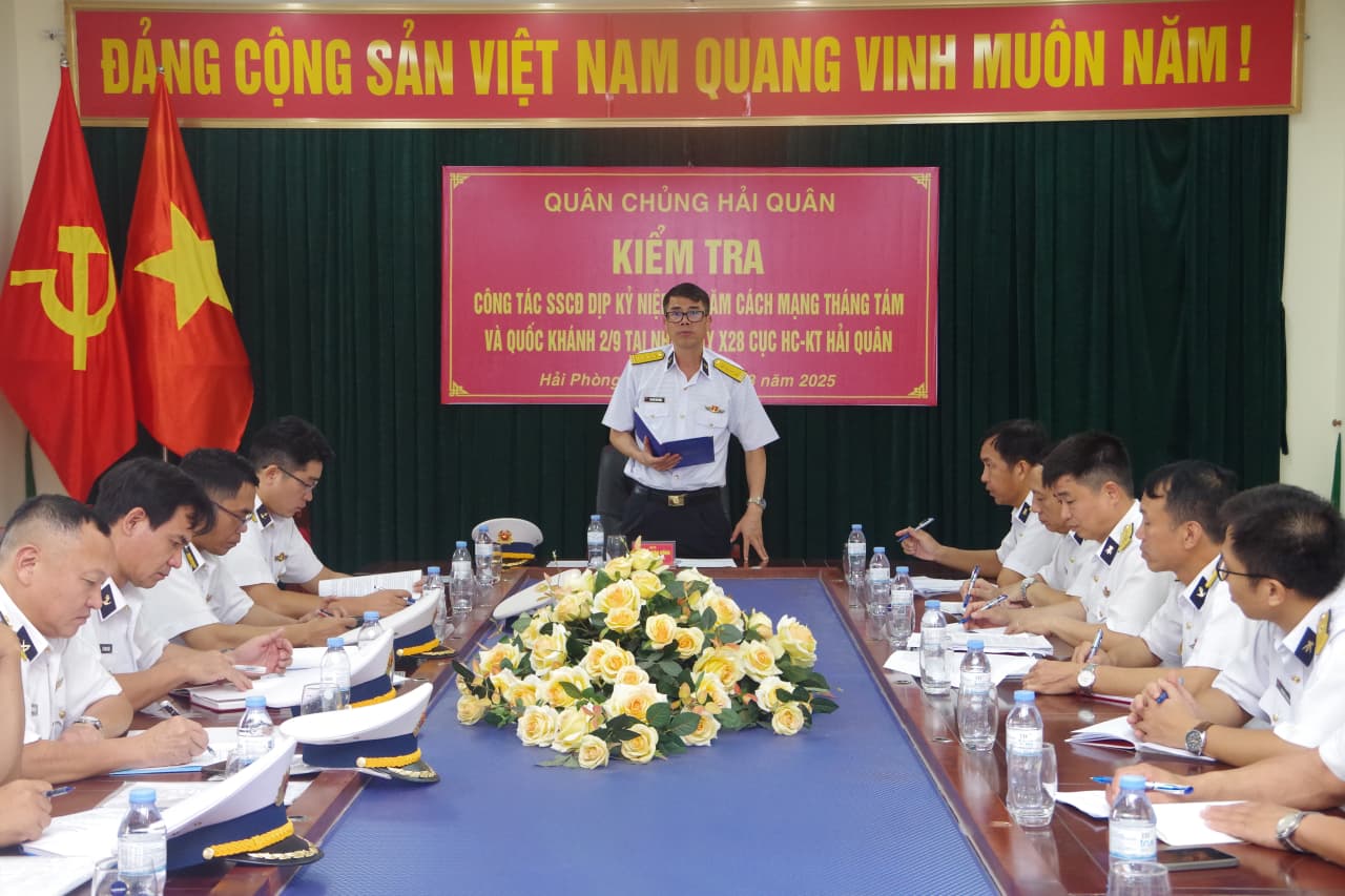 Quân chủng Hải quân kiểm tra công tác sẵn sàng chiến đấu tại Nhà máy X28