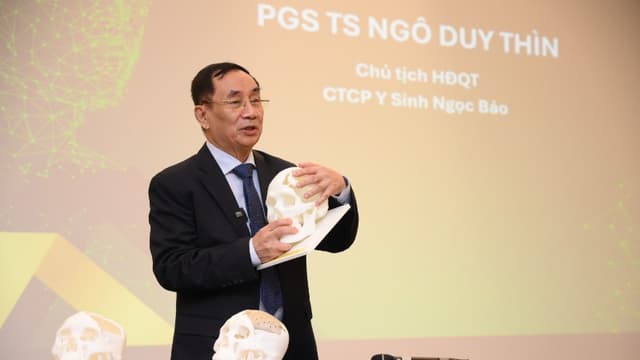 Ra mắt mảnh ghép hộp sọ PEEK in 3D cá thể hóa đầu tiên do Việt Nam sản xuất