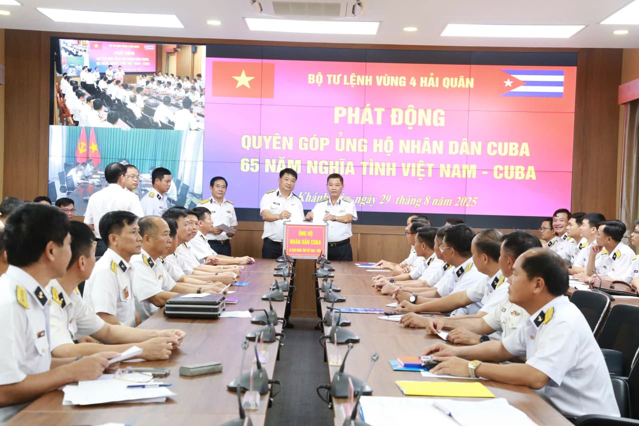 Vùng 4 phát động quyên góp, ủng hộ nhân dân Cuba
