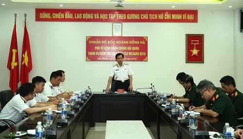 Quân chủng Hải quân: Kiểm tra tiến độ đóng Tàu cứu nạn tàu ngầm tại Nhà máy Z189
