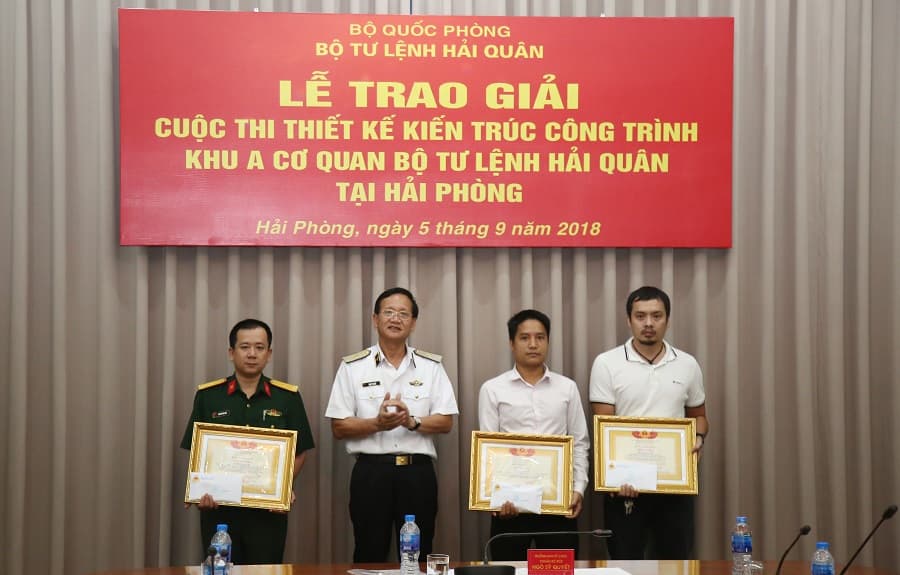 Trao giải Cuộc thi thiết kế kiến trúc công trình Khu A, cơ quan Bộ Tư lệnh Hải quân