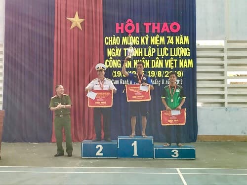 Lữ đoàn 189 đoạt giải Nhì bóng chuyền tại Hội thao TDTT Công an TP. Cam Ranh
