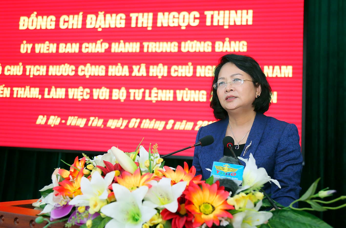 Phó Chủ tịch nước Đặng Thị Ngọc Thịnh thăm và làm việc tại Vùng 2 Hải quân