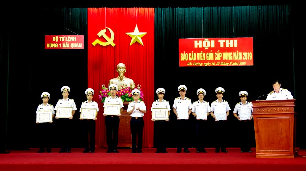 Vùng 1 Hải quân: 30 thí sinh tham gia Hội thi Báo cáo viên giỏi 2019