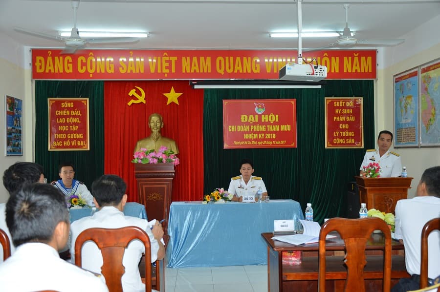 Đại hội Chi đoàn Phòng Tham mưu, Đoàn cơ sở Lữ đoàn 125 Hải quân
