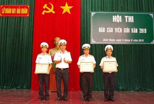 Lữ đoàn 681 tổ chức Hội thi Báo cáo viên giỏi năm 2019