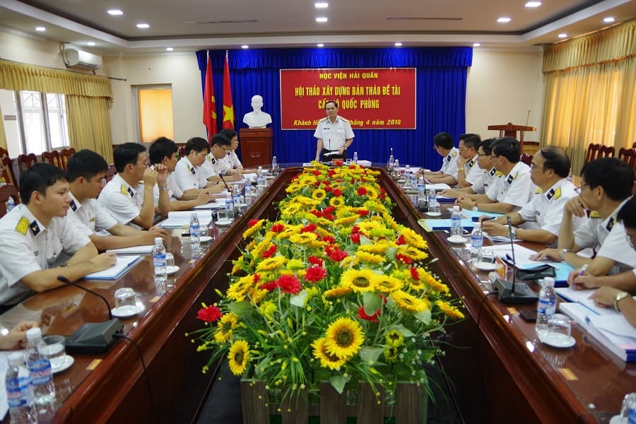 Học viện Hải quân: Hội thảo nghiên cứu xây dựng bản thảo đề tài cấp Bộ Quốc phòng