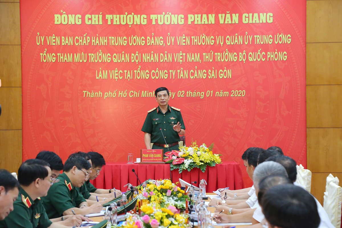 Tổng Tham mưu trưởng Quân đội Nhân dân Việt Nam thăm, làm việc tại Tổng công ty Tân cảng Sài Gòn