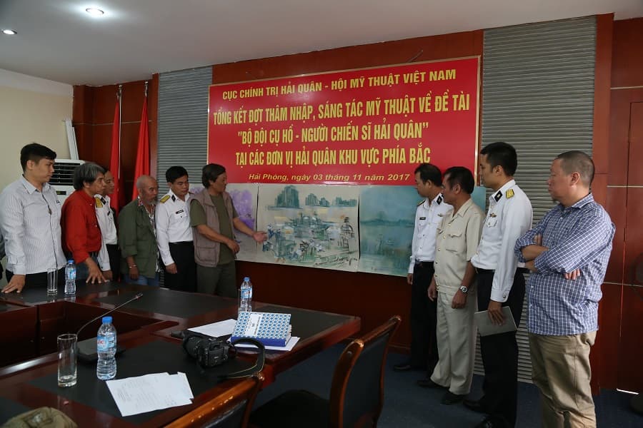 12 tác phẩm mĩ thuật sẽ được trưng bày tại triển lãm