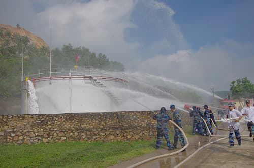 Phòng chống cháy nổ ở Phân kho Tiên Hội
