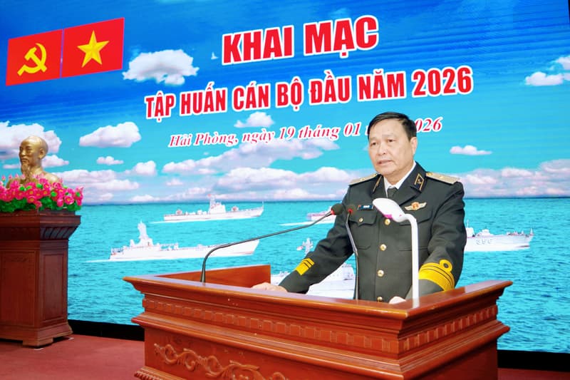Vùng 1 Hải quân tập huấn cán bộ đầu năm 2026