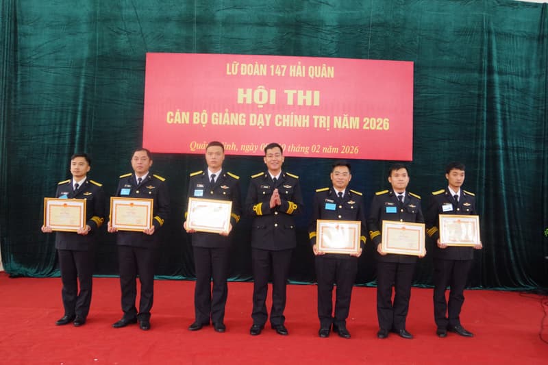 Lữ đoàn 147: Hội thi cán bộ giảng dạy chính trị năm 2026