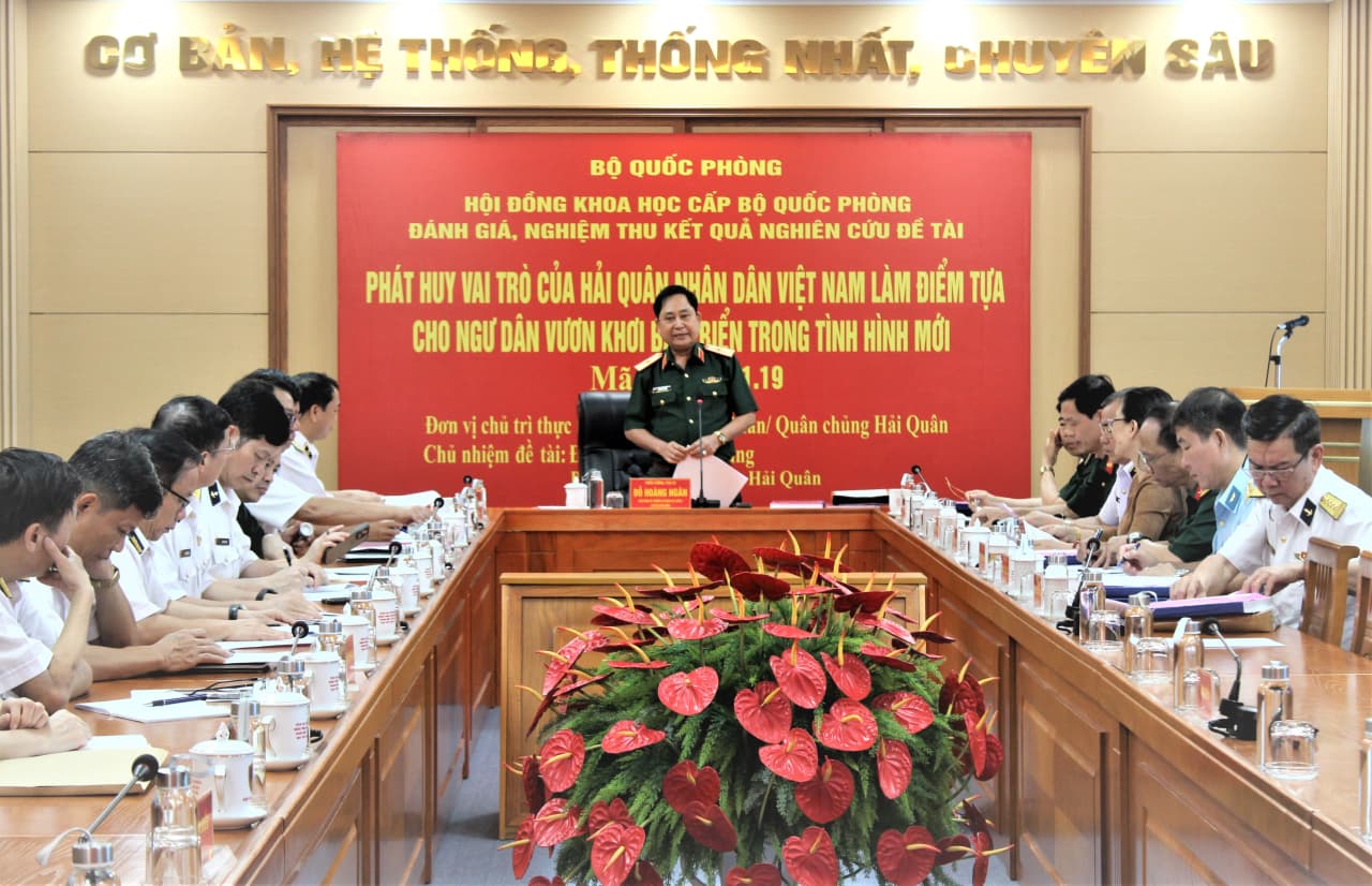 Đánh giá, nghiệm thu kết quả nghiên cứu đề tài khoa học xã hội và nhân văn quân sự