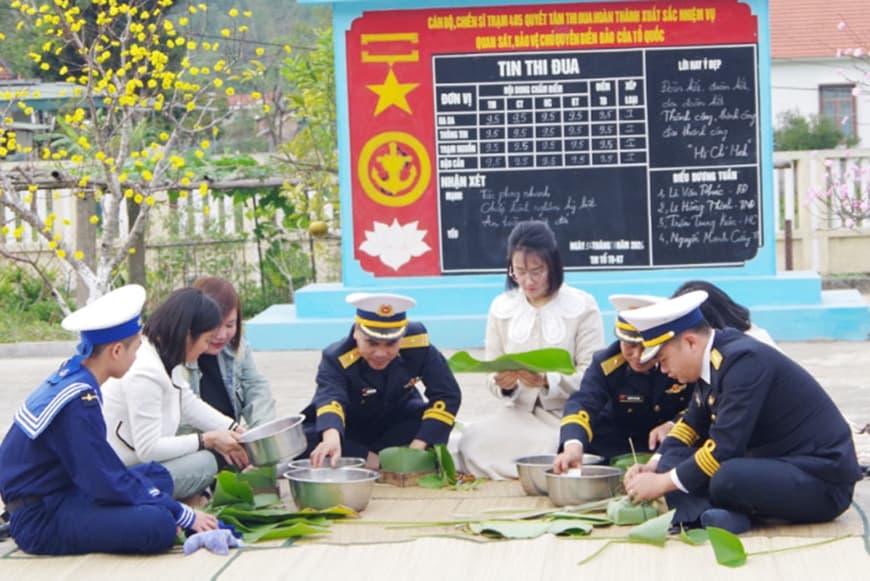 Xuân về với những người lính canh biển trời Đông Bắc