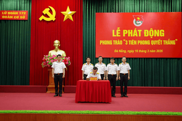 Lữ đoàn 172 phát động phong trào “3 tiên phong quyết thắng"