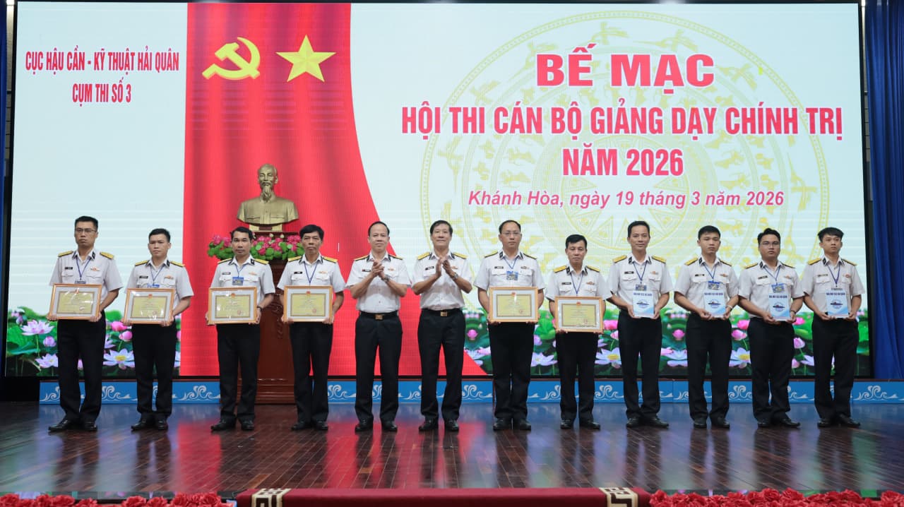 Cục Hậu cần - Kỹ thuật Hải quân: Hội thi cán bộ giảng dạy chính trị năm 2026