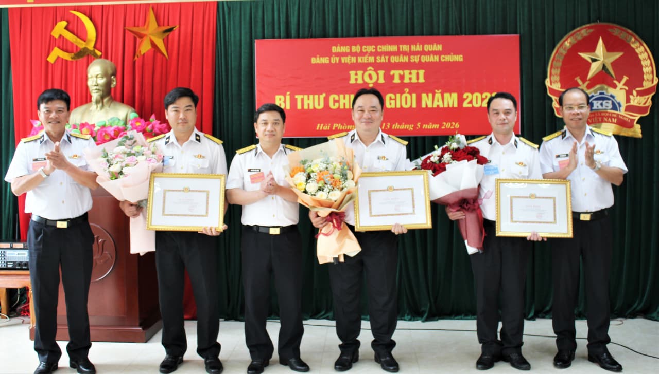 Viện Kiểm sát Quân sự Quân chủng Hải quân: Hội thi Bí thư chi bộ giỏi năm 2026