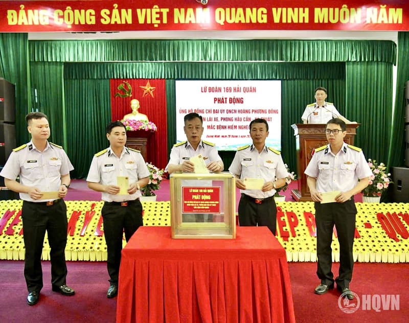 Lữ đoàn 169 phát động ủng hộ quân nhân mắc bệnh hiểm nghèo