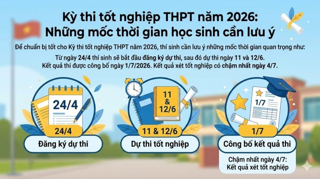 Quy định về cộng điểm ưu tiên khi xét tốt nghiệp THPT 2026