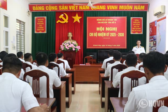 Các chi bộ thuộc Đảng bộ Lữ đoàn 189 tổ chức hội nghị chi bộ nhiệm kỳ 2025-2030