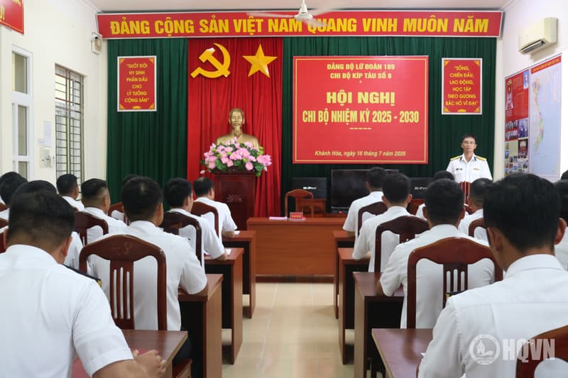 Các chi bộ thuộc Đảng bộ Lữ đoàn 189 tổ chức hội nghị chi bộ nhiệm kỳ 2025-2030