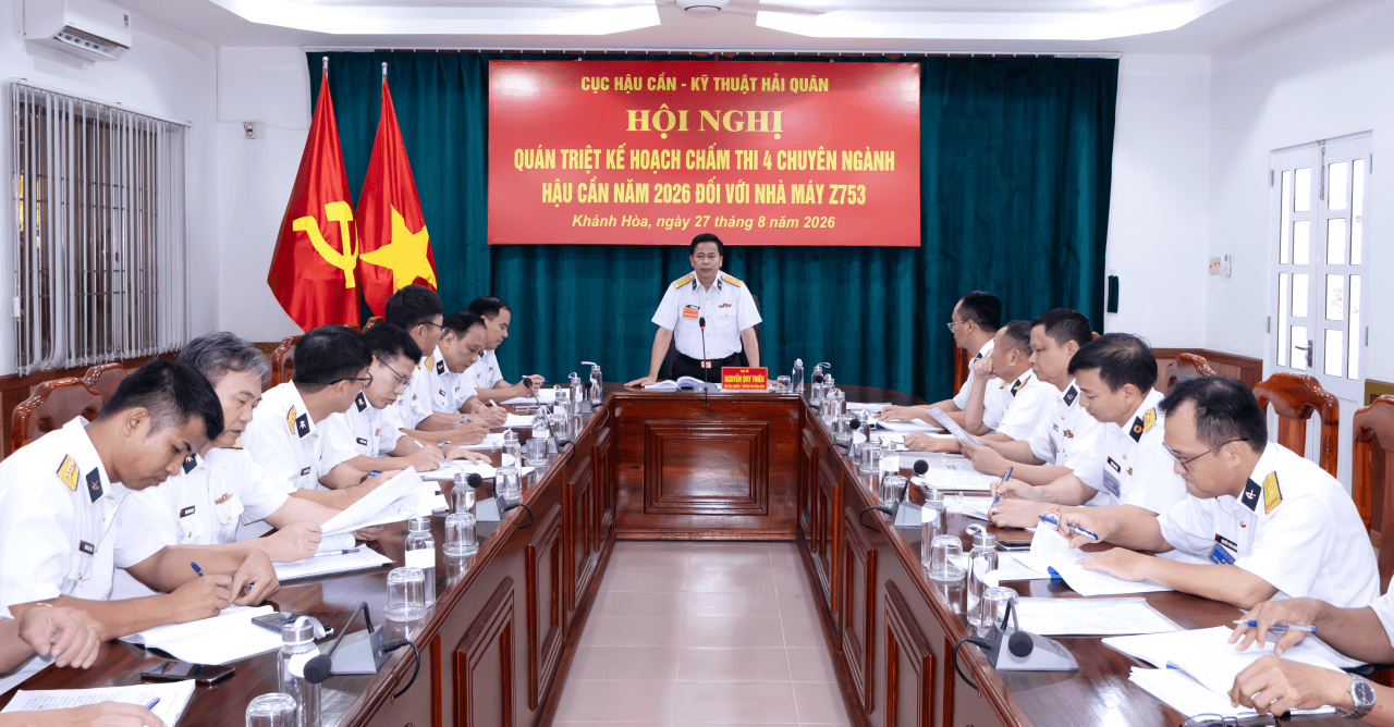 Chấm thi 4 chuyên ngành hậu cần tại Nhà máy Z753