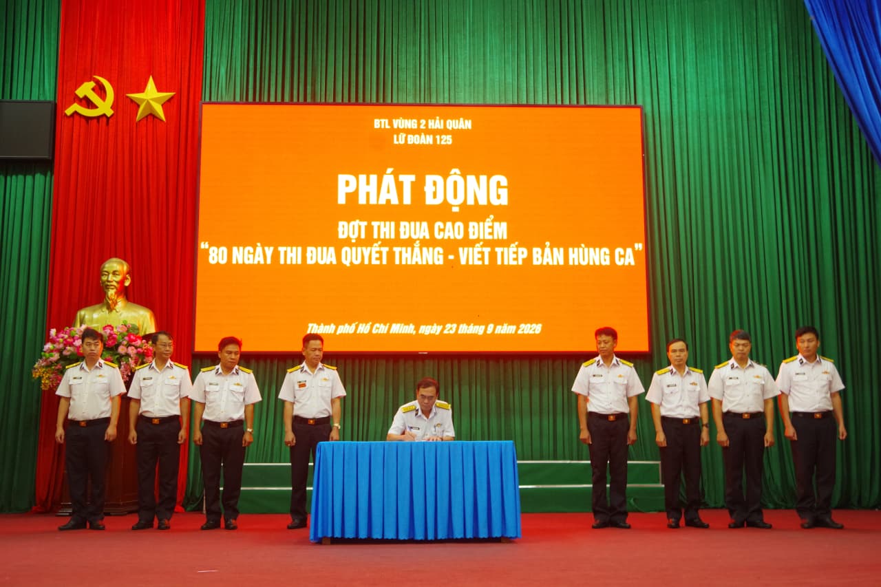 Lữ đoàn 125 phát động đợt thi đua cao điểm