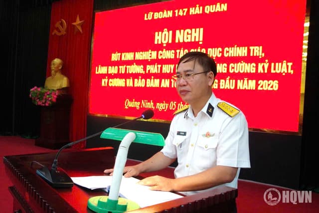 Lữ đoàn 147 rút kinh nghiệm công tác giáo dục chính trị, lãnh đạo tư tưởng