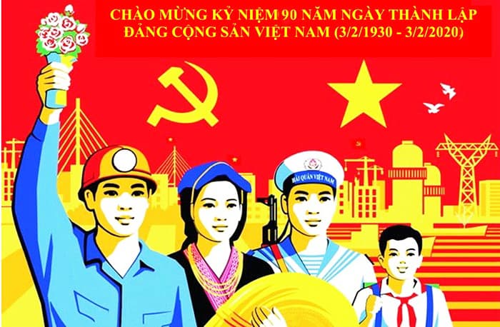 90 mùa xuân đất nước ta có Đảng