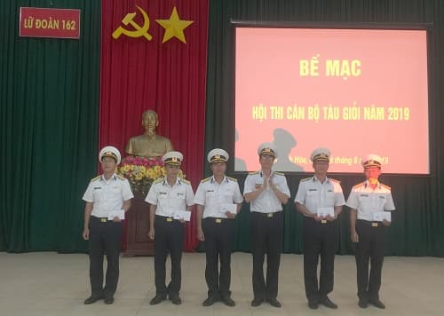 Lữ đoàn 162 bế mạc hội thi cán bộ tàu giỏi 2019