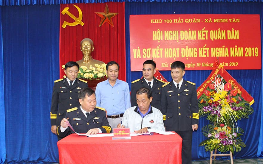 Kho 703, Vùng 1 Hải quân tổ chức hội nghị đoàn kết quân dân