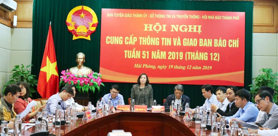 Thành phố Hải Phòng: Giao ban báo chí tháng 12-2019