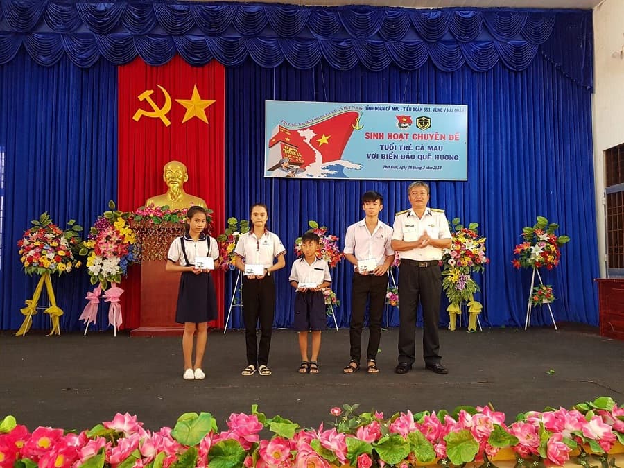 Tiểu đoàn 551, Vùng 5 Hải quân tuyên truyền biển, đảo tại tỉnh Cà Mau