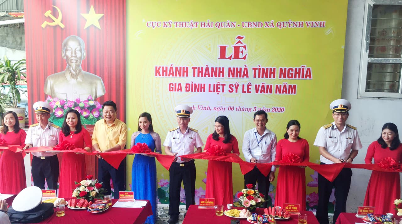 Cục Kỹ thuật Hải quân bàn giao nhà tình nghĩa tại Nghệ An