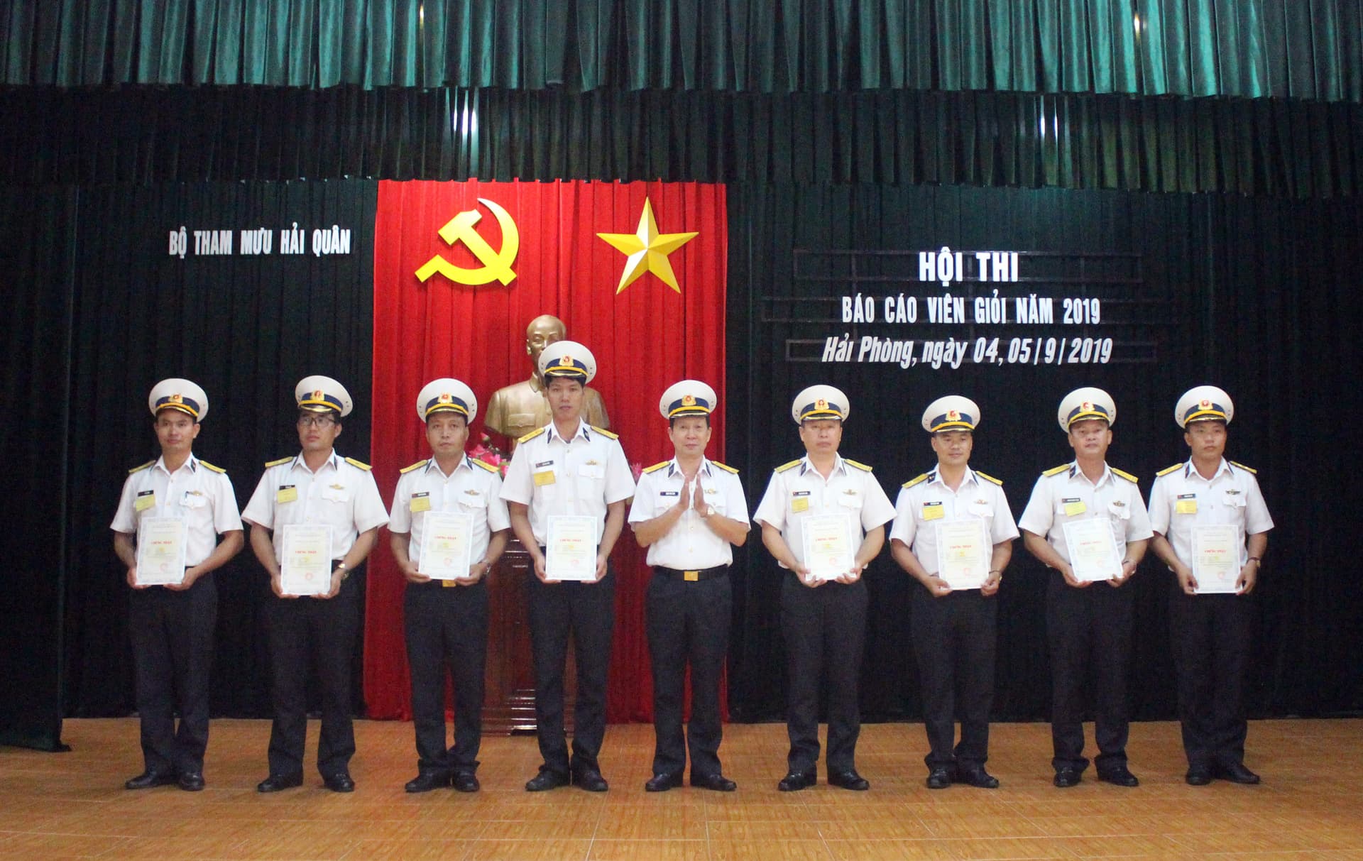Bộ Tham mưu Hải quân: 15 thí sinh tham gia Hội thi Báo cáo viên giỏi năm 2019