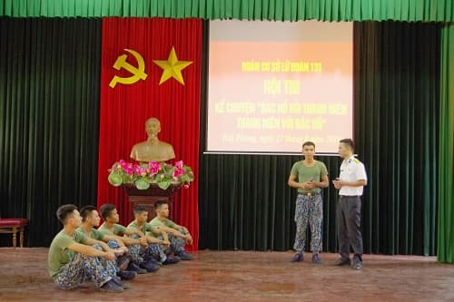Lữ đoàn công binh 131: Hội thi kể chuyện "Bác Hồ với thanh niên - Thanh niên với Bác Hồ"